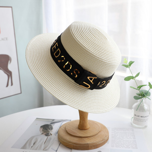 Palarie de vara de dama cu vizor si boru