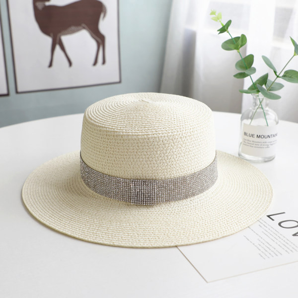 Palarie de vara dama cu vizor si pietre