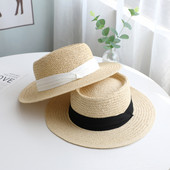 Pălărie de paie de plajă cu franjuri