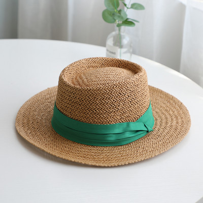 Pălărie de paie de plajă cu franjuri