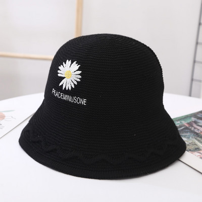 Pălărie casual de pescuit de damă cu broderie