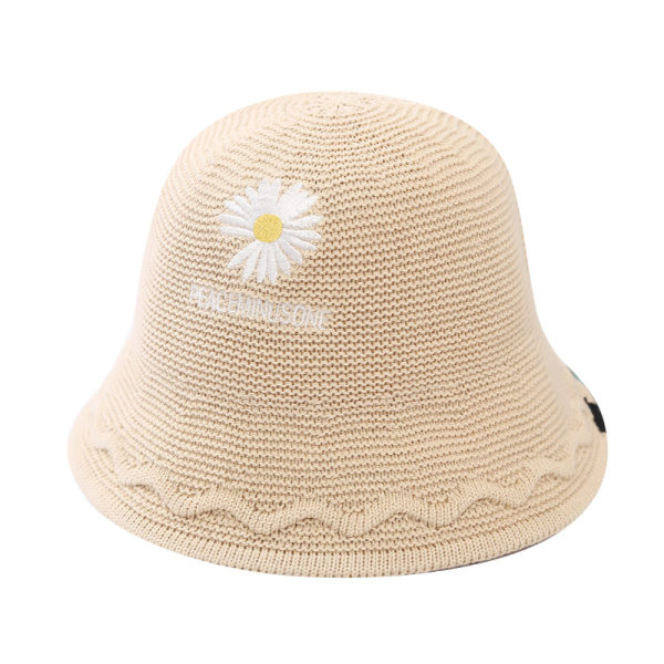 Pălărie casual de pescuit de damă cu broderie