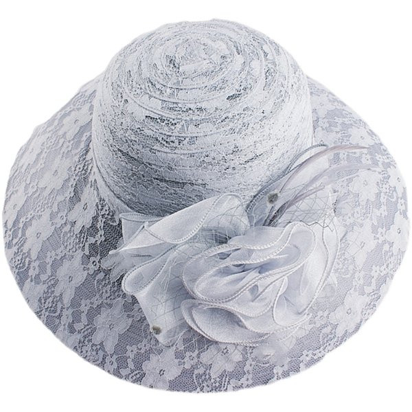 Palarie de dama model nou cu floare 3D si dantela