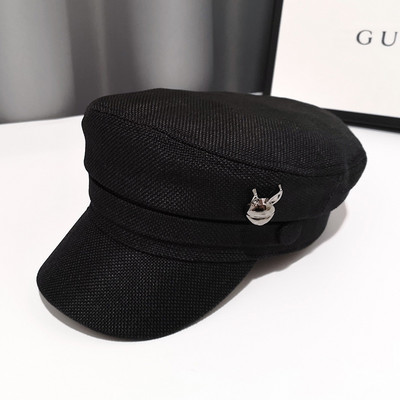 Palarie moderna de dama cu decor metalic