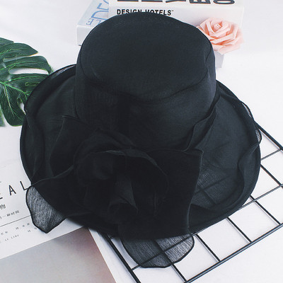 Γυναικείο μοντέρνο καπέλο με τρισδιάστατο λουλούδι