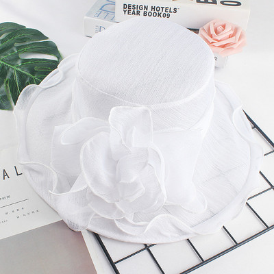 Γυναικείο μοντέρνο καπέλο με τρισδιάστατο λουλούδι