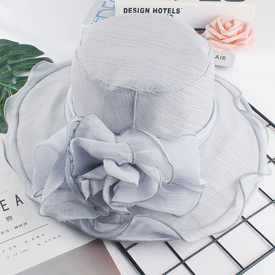 Γυναικείο μοντέρνο καπέλο με τρισδιάστατο λουλούδι