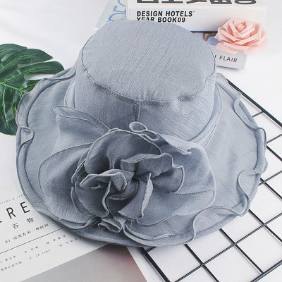 Γυναικείο μοντέρνο καπέλο με τρισδιάστατο λουλούδι