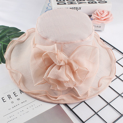 Γυναικείο μοντέρνο καπέλο με τρισδιάστατο λουλούδι