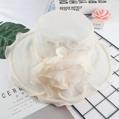 Γυναικείο μοντέρνο καπέλο με τρισδιάστατο λουλούδι