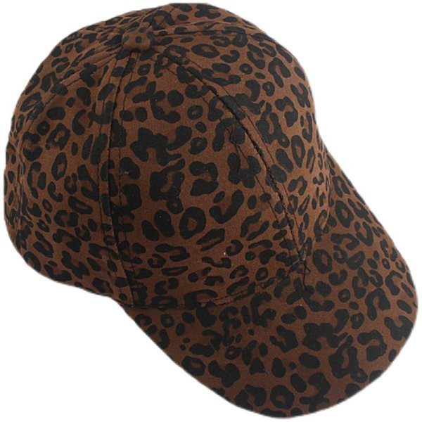 Palarie moderna de dama cu vizor si imprimeu animal