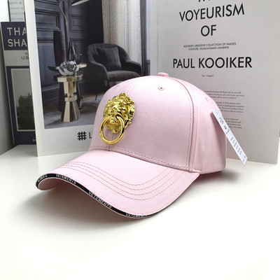 Palarie moderna de dama cu element metalic si vizor