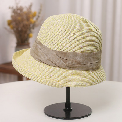 Pălărie de paie pentru femei în trei culori