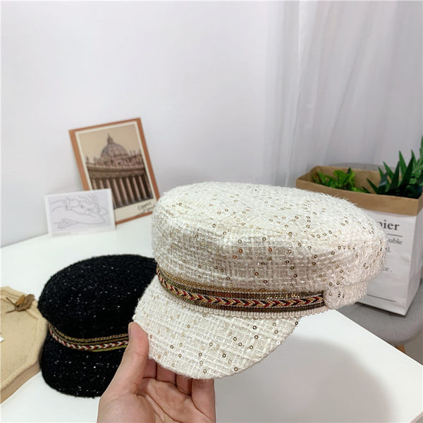 Dámska baretka s flitrami