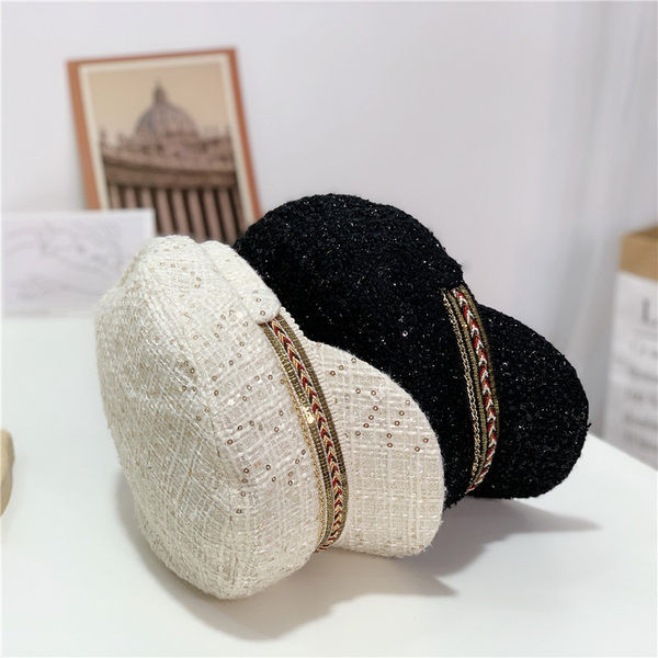 Dámska baretka s flitrami