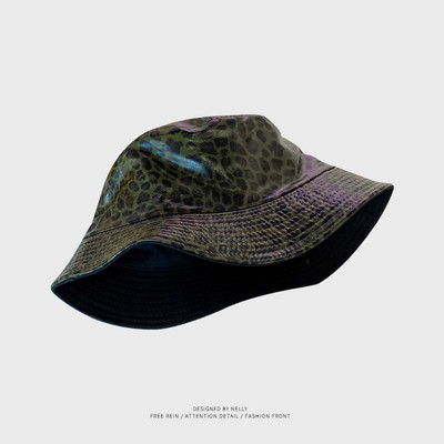 Palarie de vara dama cu imprimeu leopard tip pescuit