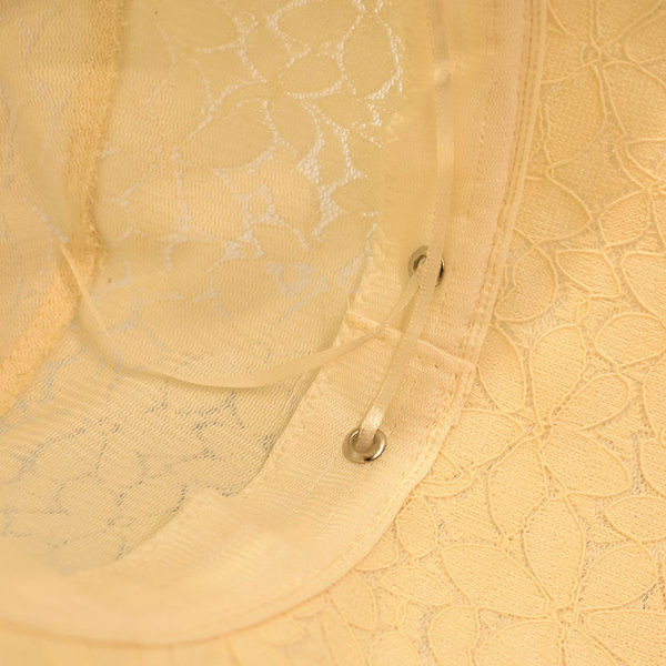 Pălărie modernă de pescuit pentru femei cu perle