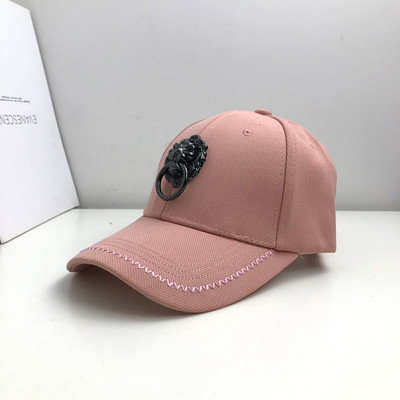 Pălărie pentru femei de zi cu zi cu element metalic și vizor