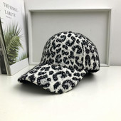 Palarie de dama model nou cu imprimeu leopard