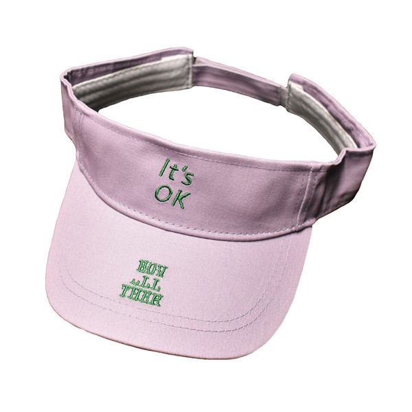 Palarie de dama reglabila cu broderie si vizor