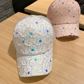 Palarie de dama model nou cu paiete si vizor