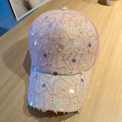 Palarie de dama model nou cu paiete si vizor