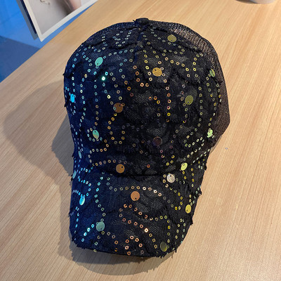 Palarie de dama model nou cu paiete si vizor