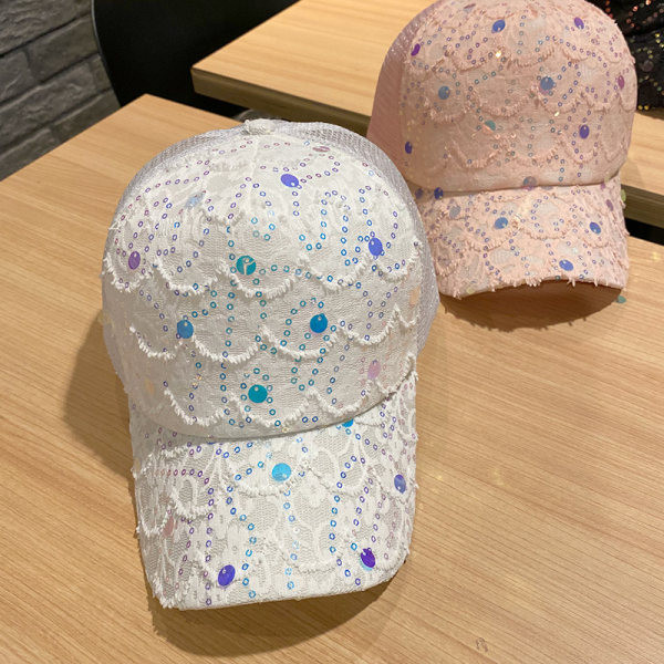 Palarie de dama model nou cu paiete si vizor