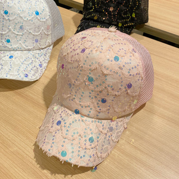 Palarie de dama model nou cu paiete si vizor