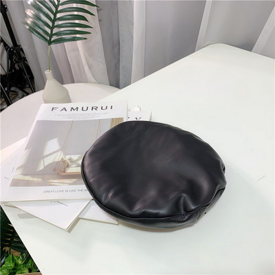 Beretă din piele de primăvară-toamnă pentru femei