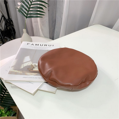 Beretă din piele de primăvară-toamnă pentru femei