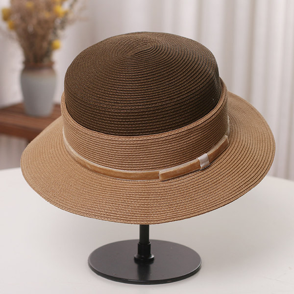 Palarie de dama in trei culori potrivita pentru vara