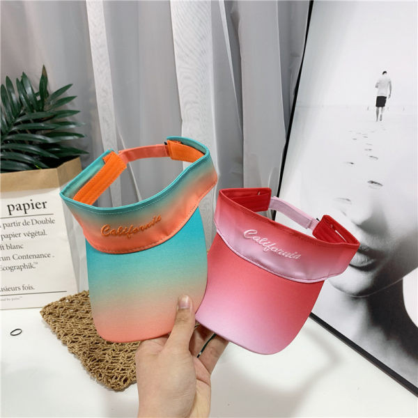 Palarie cu vizor de dama in culori irizate