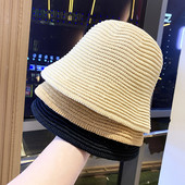 Model nou palarie de paie dama tip pescuit