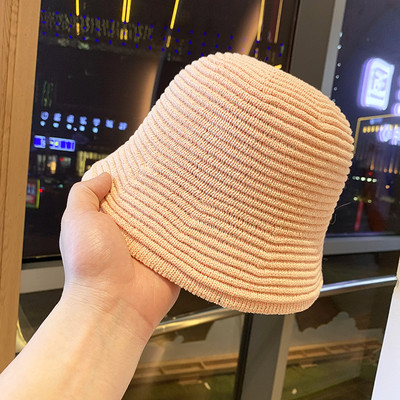 Model nou palarie de paie dama tip pescuit