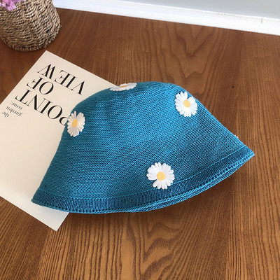 Ženski ribarski slamnati šešir s 3D elementom