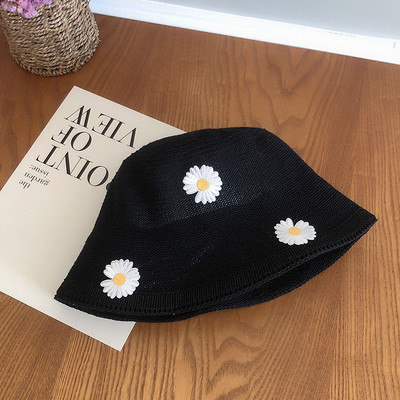 Ženski ribarski slamnati šešir s 3D elementom