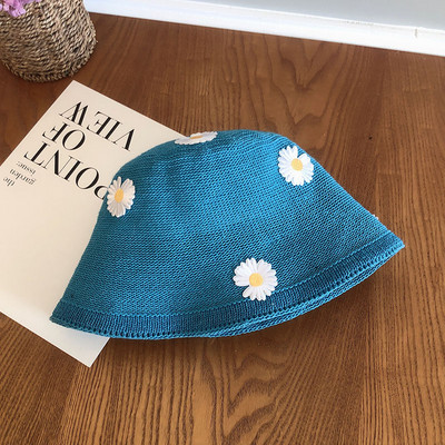 Ženski ribarski slamnati šešir s 3D elementom