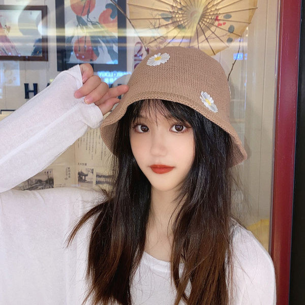 Ženski ribarski slamnati šešir s 3D elementom