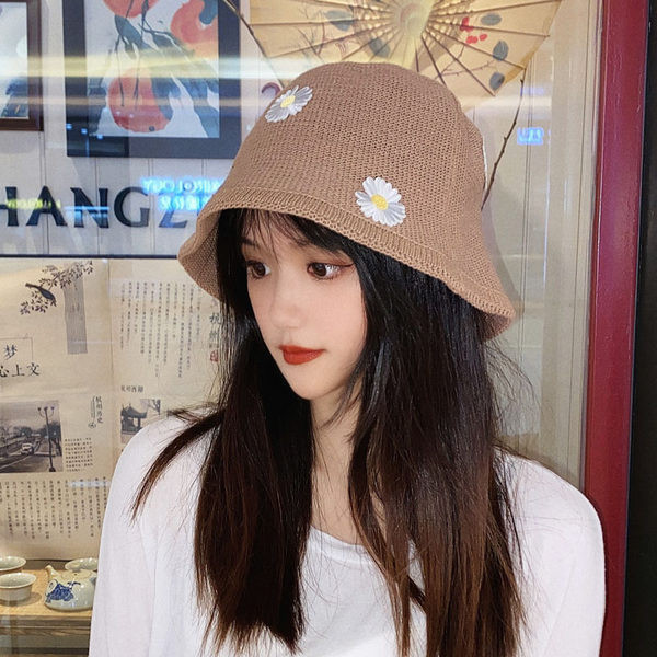 Ženski ribarski slamnati šešir s 3D elementom