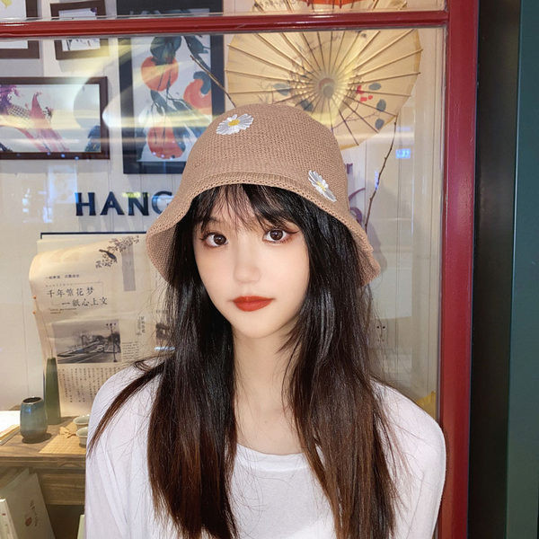 Ženski ribarski slamnati šešir s 3D elementom