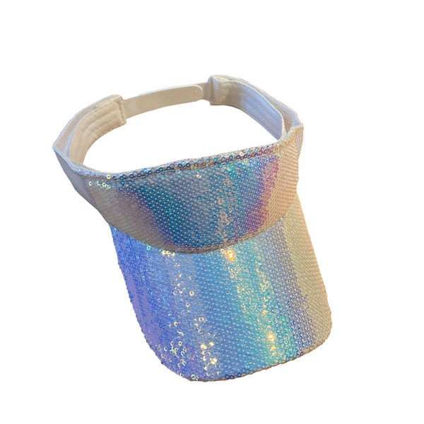 Palarie stralucitoare de dama cu paiete si vizor