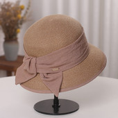 Palarie de dama cu panglica in patru culori