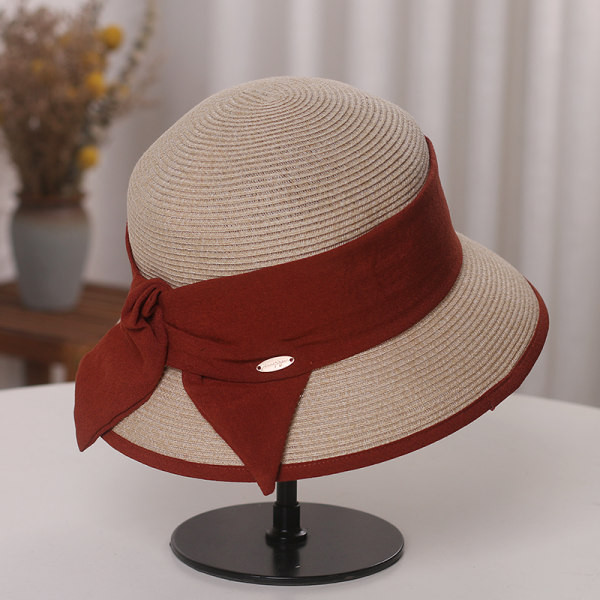 Palarie de dama cu panglica in patru culori