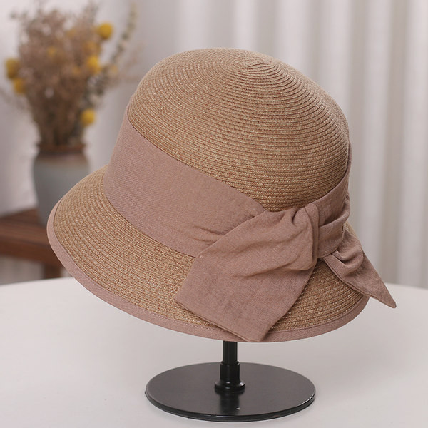 Palarie de dama cu panglica in patru culori