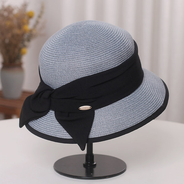 Palarie de dama cu panglica in patru culori