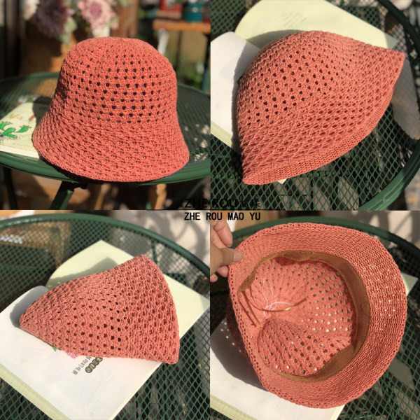 Palarie de dama tricotata potrivita pentru vara