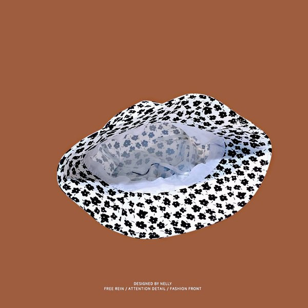 Palarie de dama cu motive florale