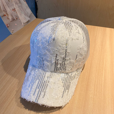 Γυναικείο casual γυαλιστερό καπέλο με πούλιες