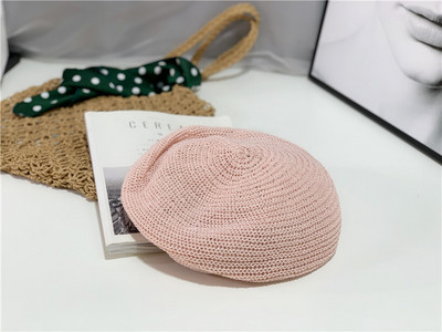 Γυναικείο πλεκτό καπέλο - μπερέ